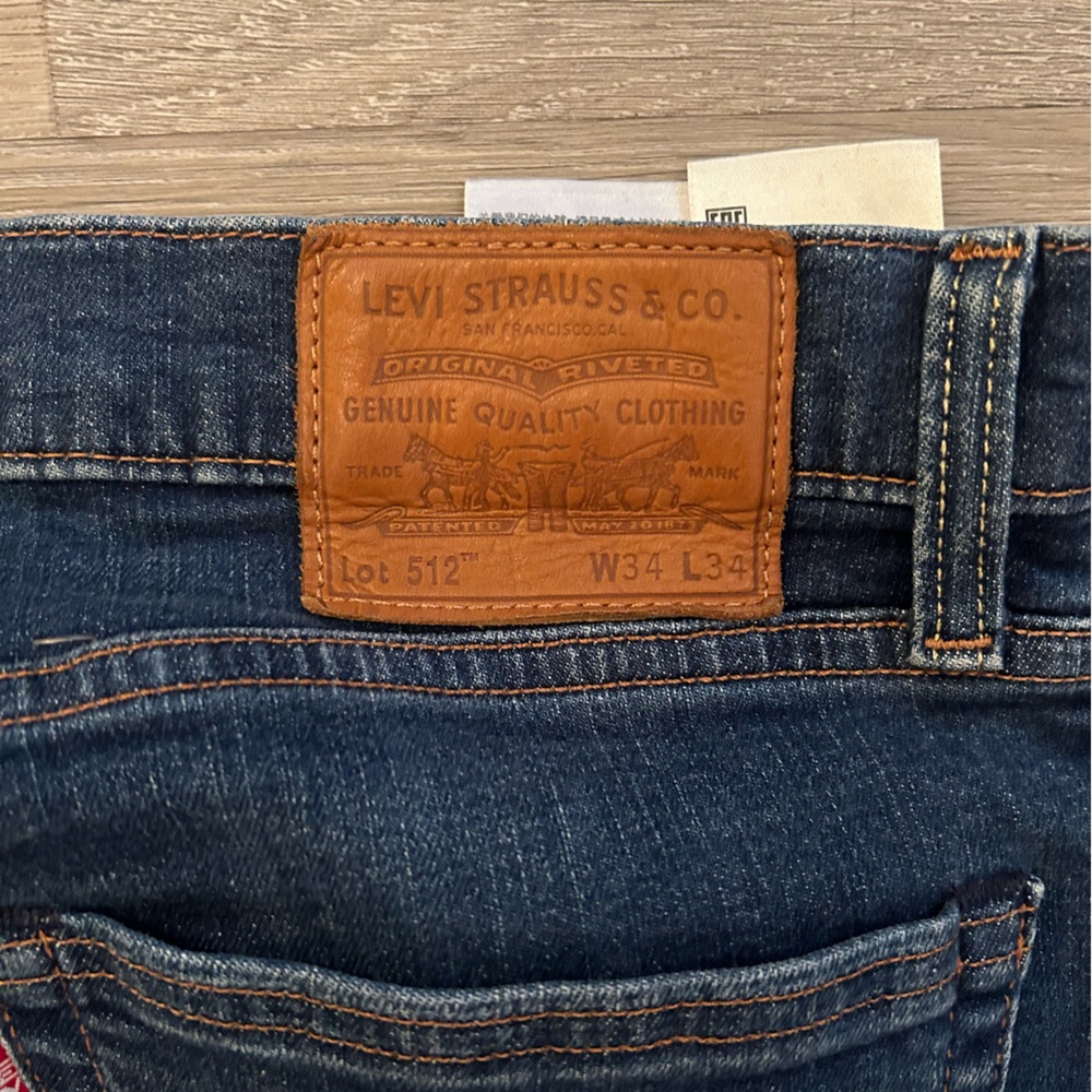 Levi 512 Denim jeans for sale W34 L34
